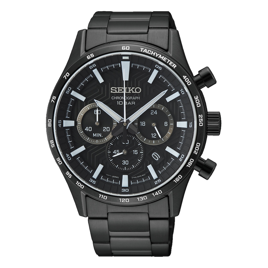 Seiko Mężczyźnizegarek Chronograph Zegarki męskie 1 ct Męskie