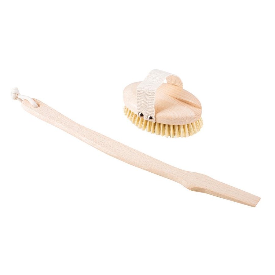HHUUMM Szczotka do masażu ciała na sucho- miękka, wersja z kijem No.4 Akcesoria do pielęgnacji 1 ct
