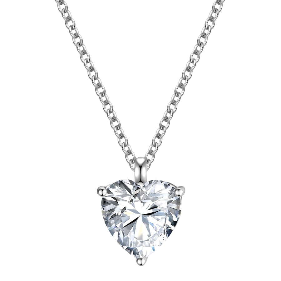 Rafaela Donata Łańcuszek Serce z Srebro wysokiej próby w Srebrny Naszyjniki 1 ct Damski