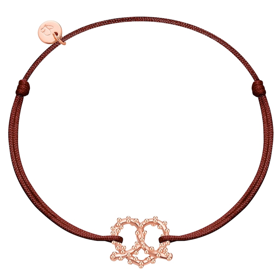 Glanzstücke München Bransoletka Precel serce Srebro wysokiej próby Srebrny Bransoletki 1 ct Damski