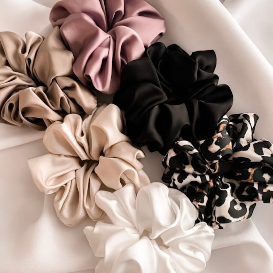 POSHYOU Zestaw gumek scrunchies MAXI Gumki do włosów 1 ct