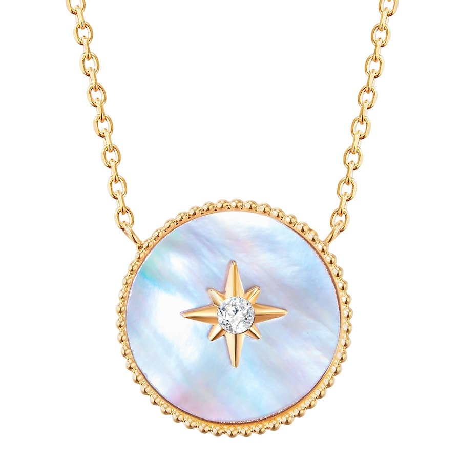 Valero Pearls Stal nierdzewna Preciosa Masa perłowa Naszyjniki 1 ct Damski