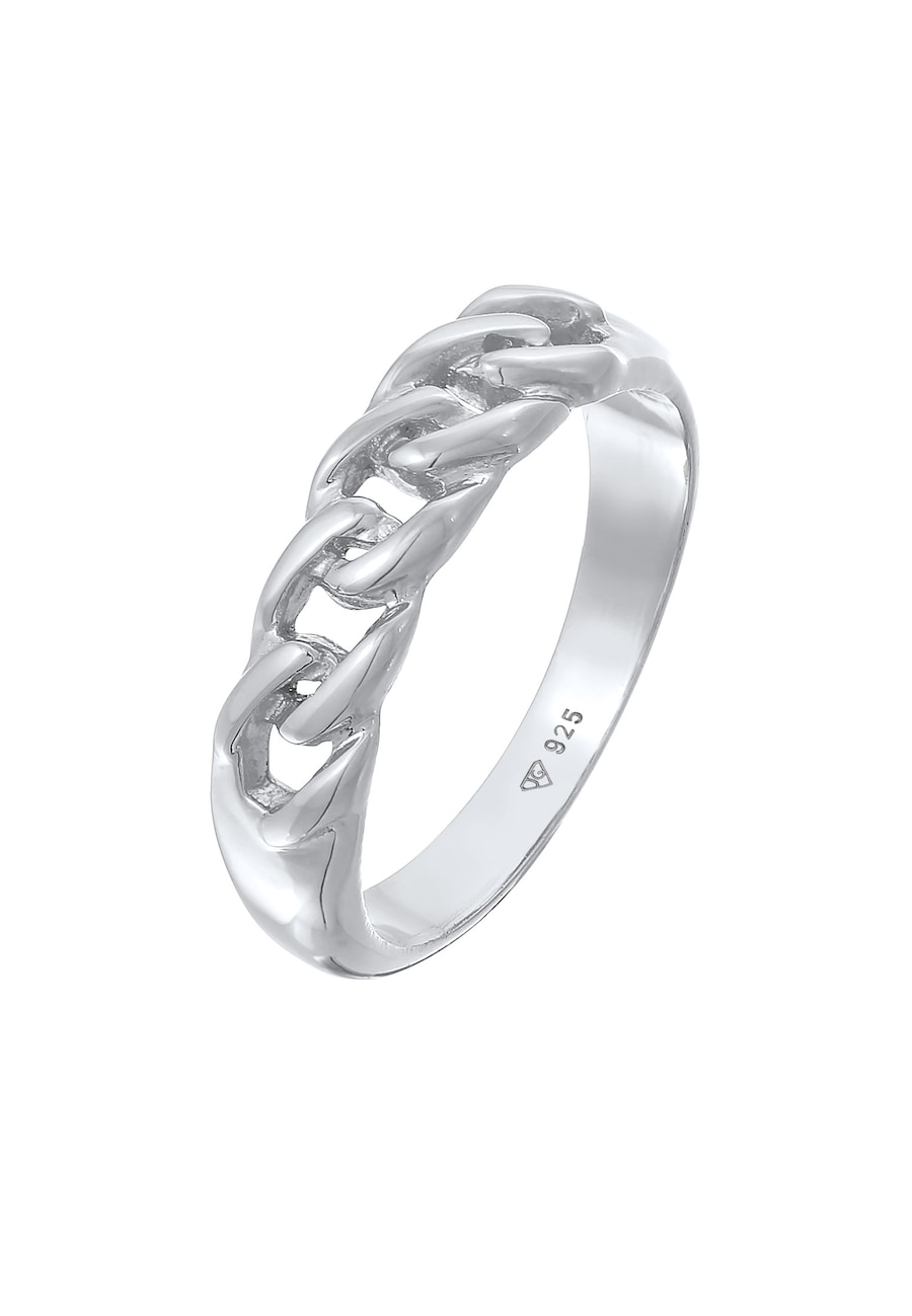 Elli Damski z węzłem design łańcuszka w srebrze próby 925 Sterling Silver Pierścionki 1 ct