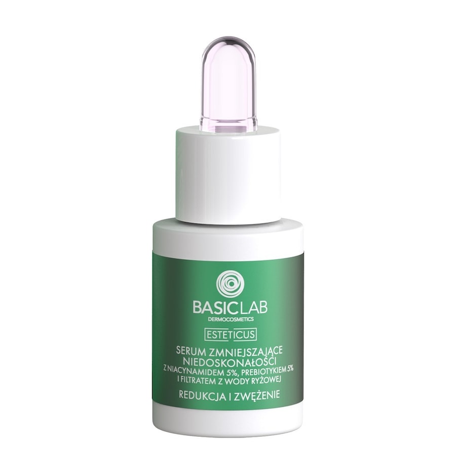 BasicLab SERUM ZMNIEJSZAJĄCE NIEDOSKONAŁOŚCI Z NIACYNAMIDEM 5% REDUKCJA I ZWĘŻENIE 15ml Kolagen do twarzy