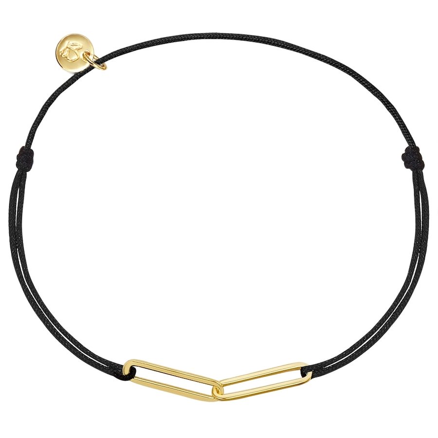 Glanzstücke München Bransoletka tekstylna srebro wysokiej próby żółte złoto Bransoletki 1 ct Damski