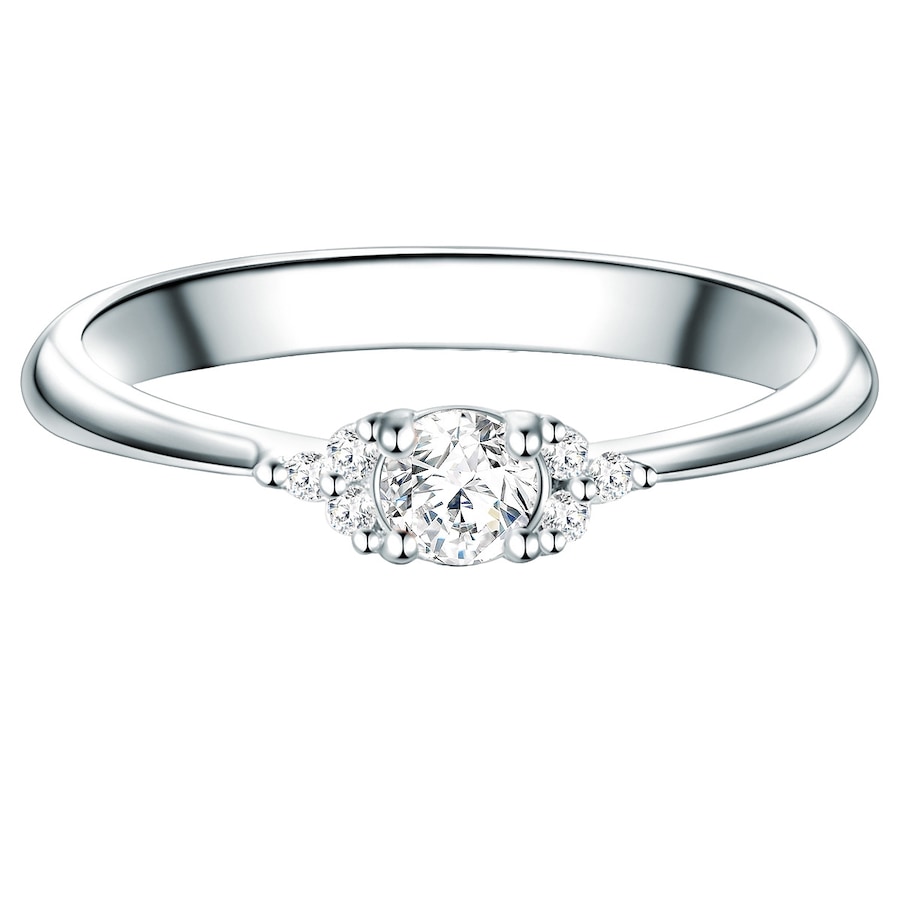 Trilani Srebrny pierścionek srebro wysokiej próby Cyrkonia srebrny Pierścionki 1 ct Damski