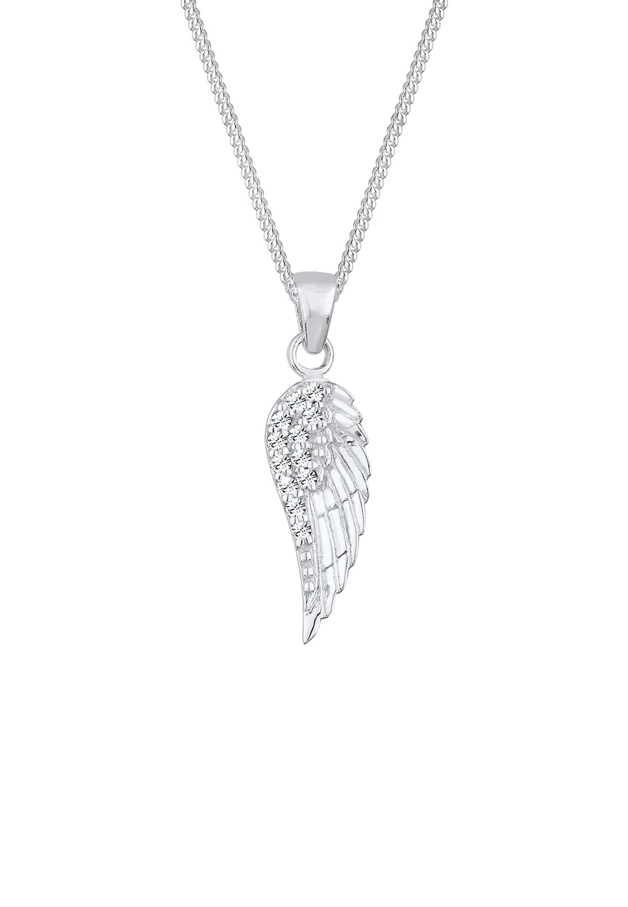 Elli Damski wisiorek skrzydło z kryształami, srebro 925 Sterling Silver Naszyjniki 1 ct