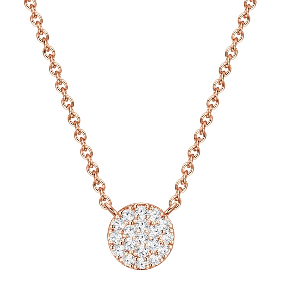 Glanzstücke München Łańcuszek z Srebro wysokiej próby w Różowy złoty Naszyjniki 1 ct Damski