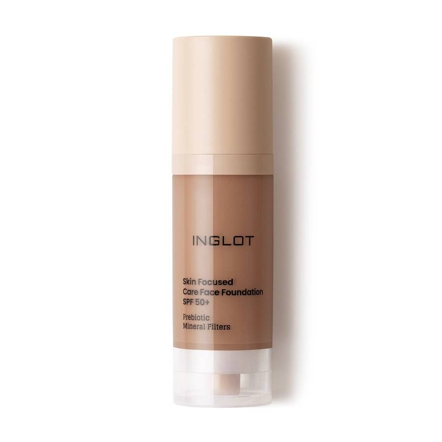 Inglot PIELĘGNACYJNY PODKŁAD DO TWARZY SKIN FOCUSED SPF 50 INGLOT 302 IVORY BEIGE Podkłady 30 ml 315 - DEEP AMBER