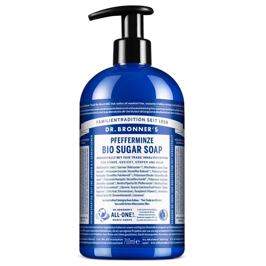 Dr. Bronner's Peppermint Bio Sugar Soap Mydła do rąk 710 ml