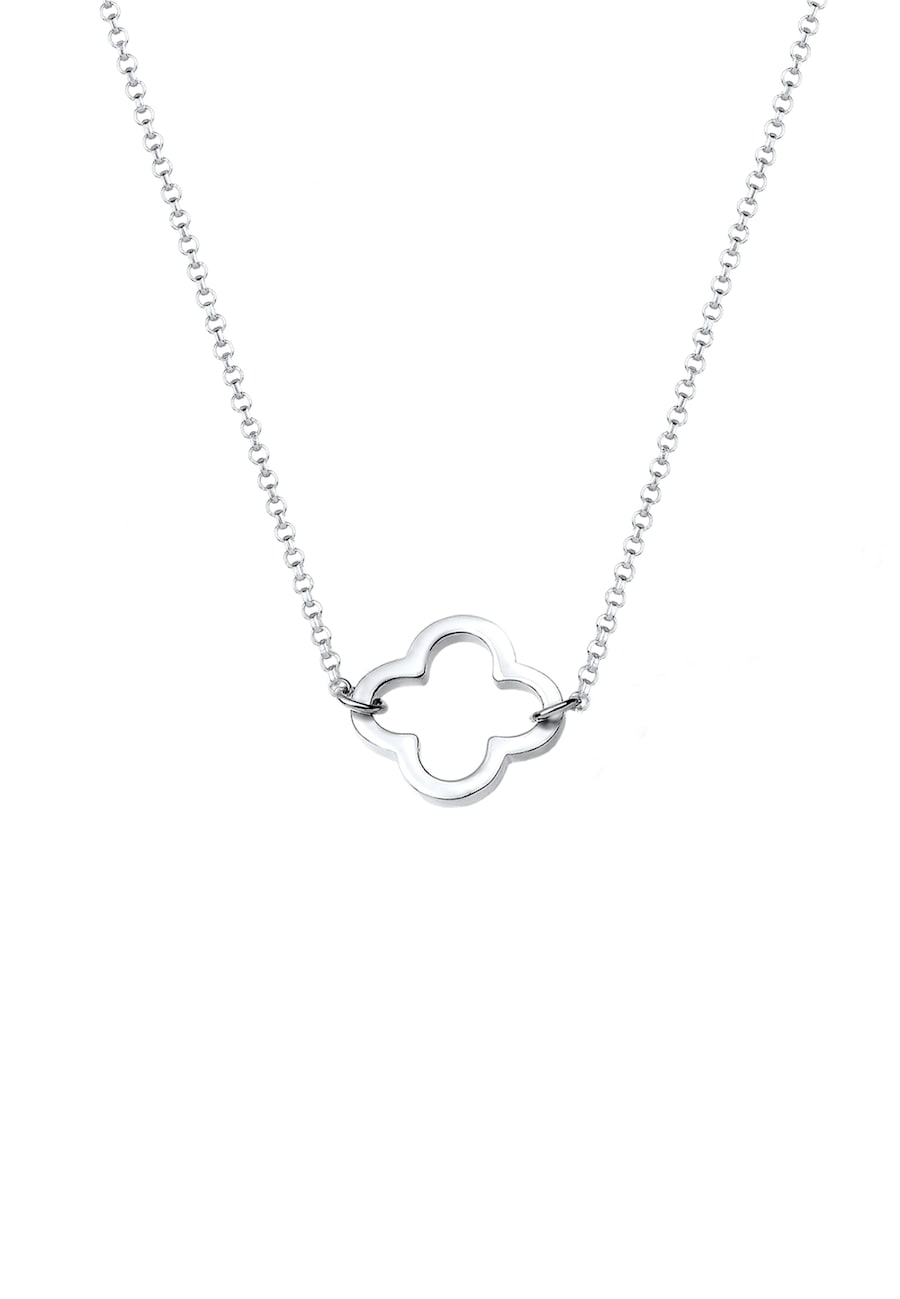 Elli Damska koniczynka filigranowa na szczęście srebro 925 Sterling Silver Naszyjniki 1 ct Damski