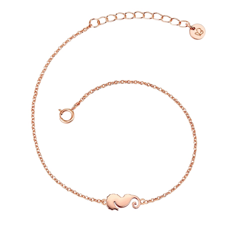 Glanzstücke München Srebrna bransoleta Konik morski srebro wysokiej próby różowe złoto Bransoletki 1 ct Damski