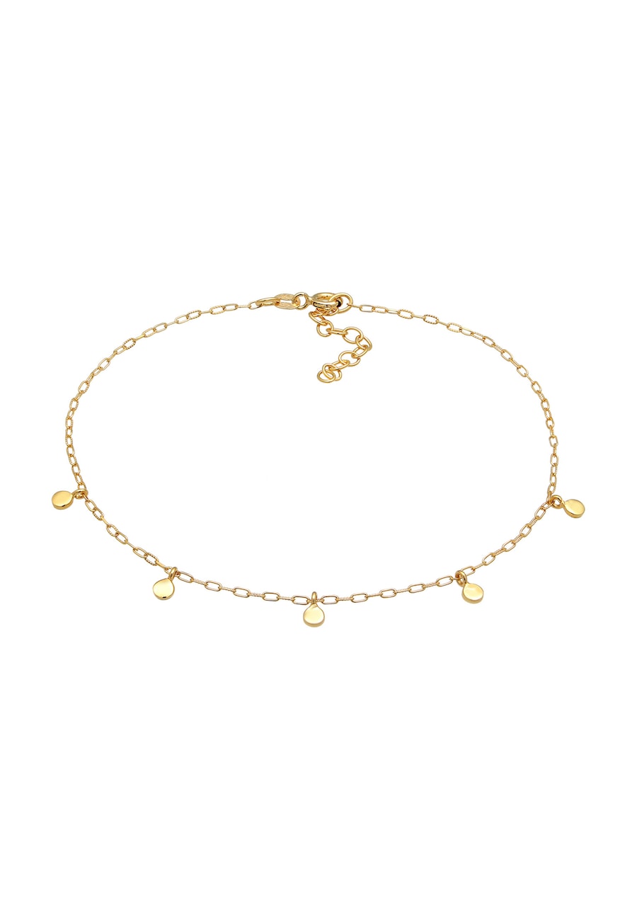 Elli Damskie ogniwa do bransoletek na kostkę z pozłacanego srebra próby 925 Sterling Silver Bransoletki na nogę 1 ct