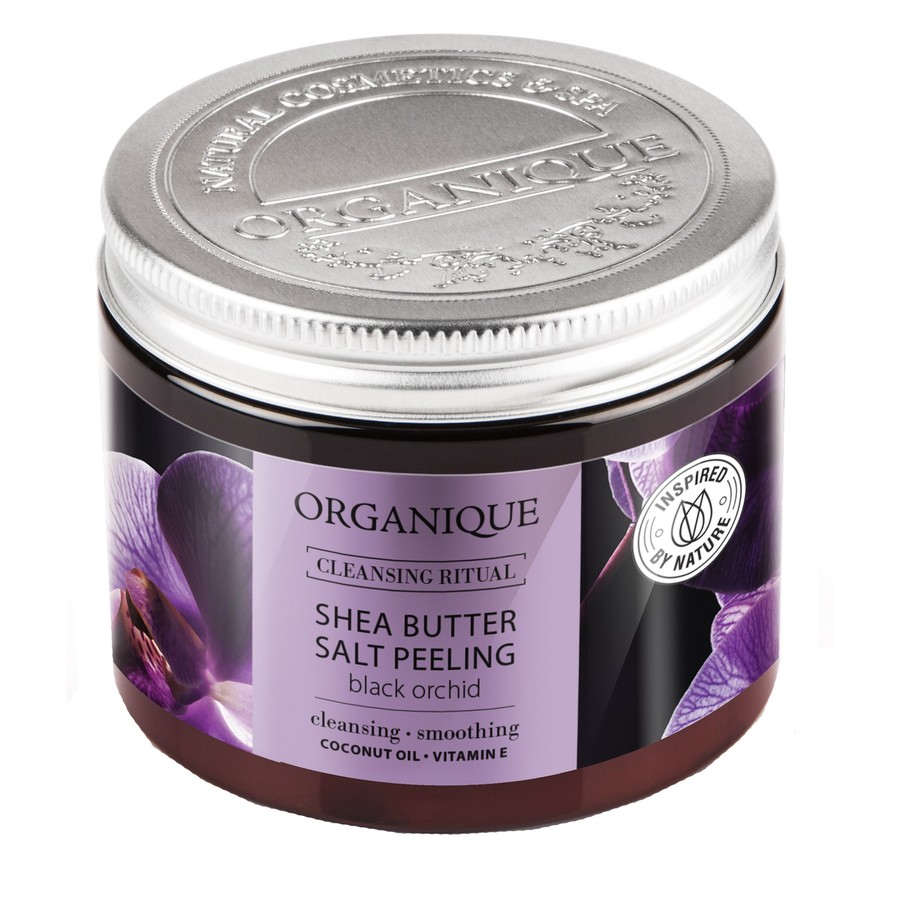 Organique Peeling solny z masłem shea Black Orchid Peeling do ciała 200 ml