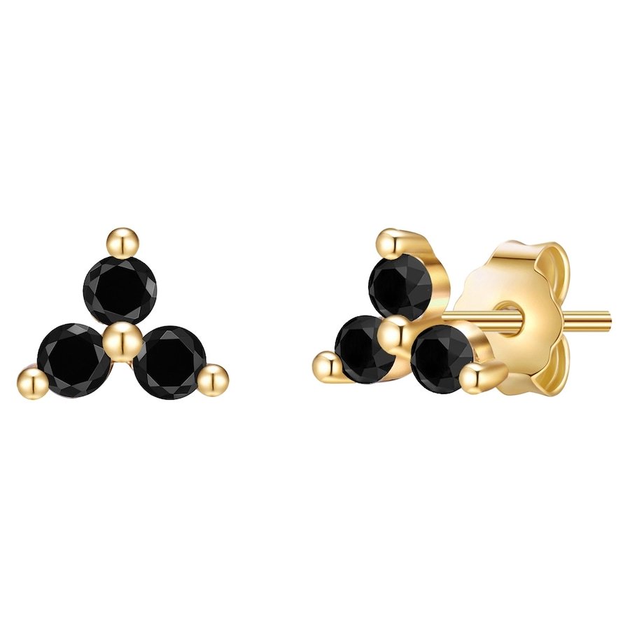 Glanzstücke München Kolczyki z Srebro wysokiej próby w Żółte złoto 1 ct Damski