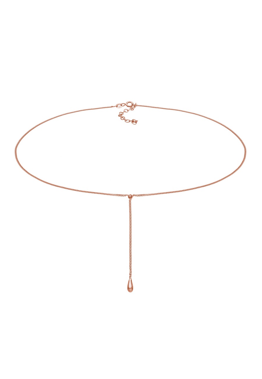 Elli Ladies Choker Y-chain drop ball boho wykonany z 925 Sterling Silver Naszyjniki 1 ct Damski