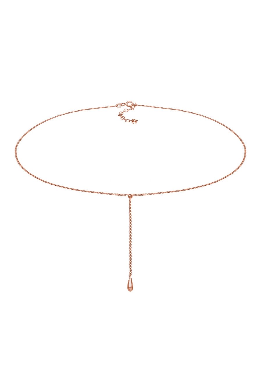 Elli Ladies Choker Y-chain drop ball boho wykonany z 925 Sterling Silver Naszyjniki 1 ct Damski