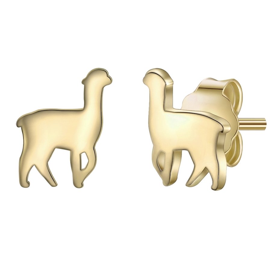 Glanzstücke München Srebrne kolczyki sztyfty Alpaka srebro wysokiej próby różowe złoto Kolczyki 1 ct Damski