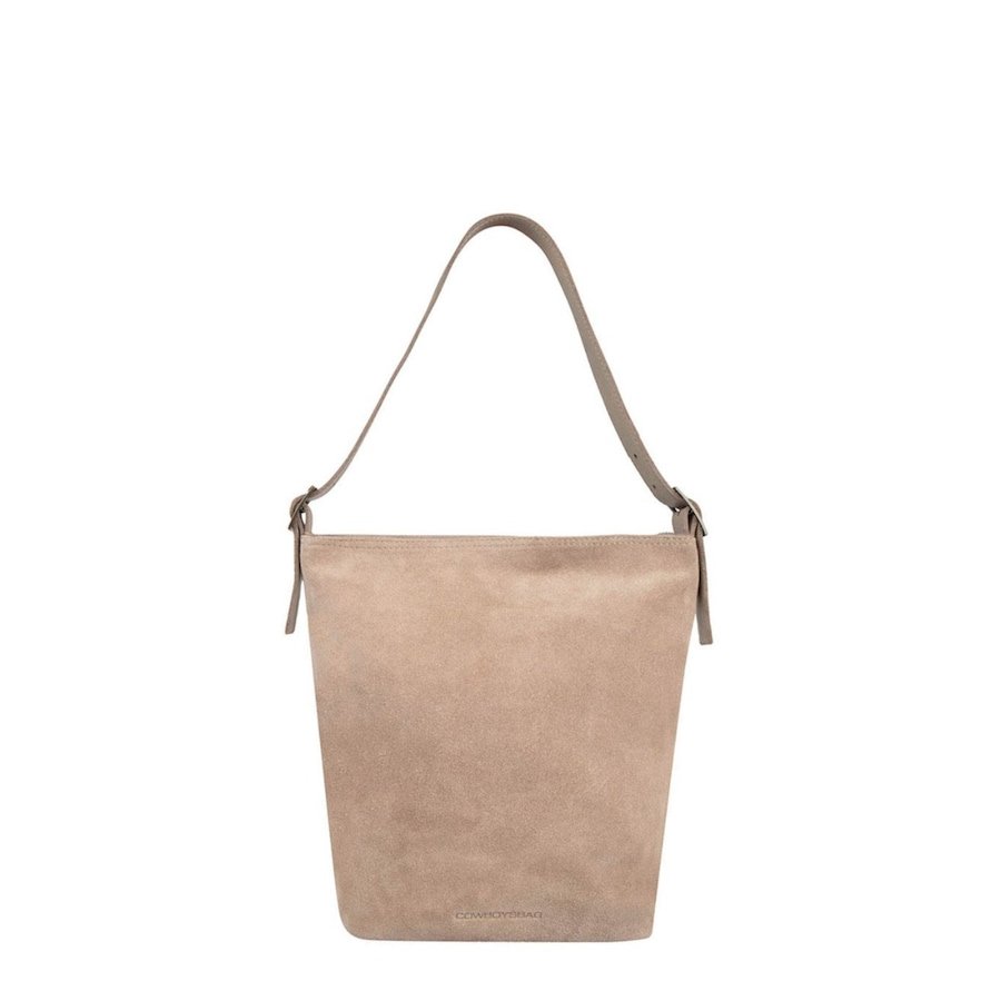 Cowboysbag Torba na ramię Cowboysbag beżowy/brązowoszary - skóra Torby na ramię 1 ct Damski