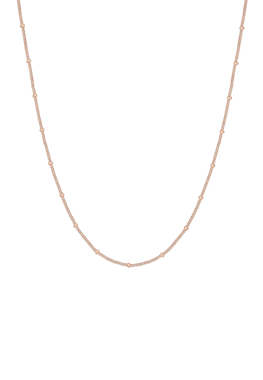 Elli Damski łańcuszek kulka Basic Classic delikatne srebro 925 Sterling Silver 80988 Naszyjniki 1 ct