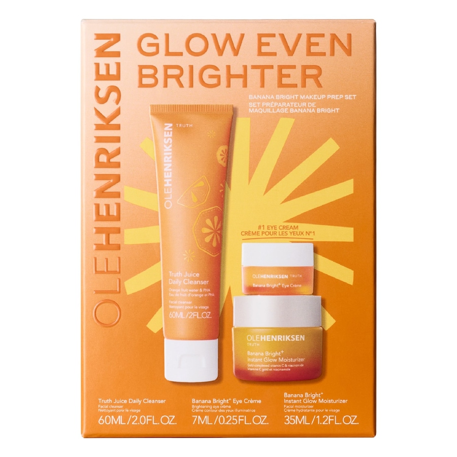 Ole Henriksen Glow Even Brighter - Zestaw do pielęgnacji z kwasem hialuronowym i witaminą C Zestawy do pielęgnacji twarzy 1 ct
