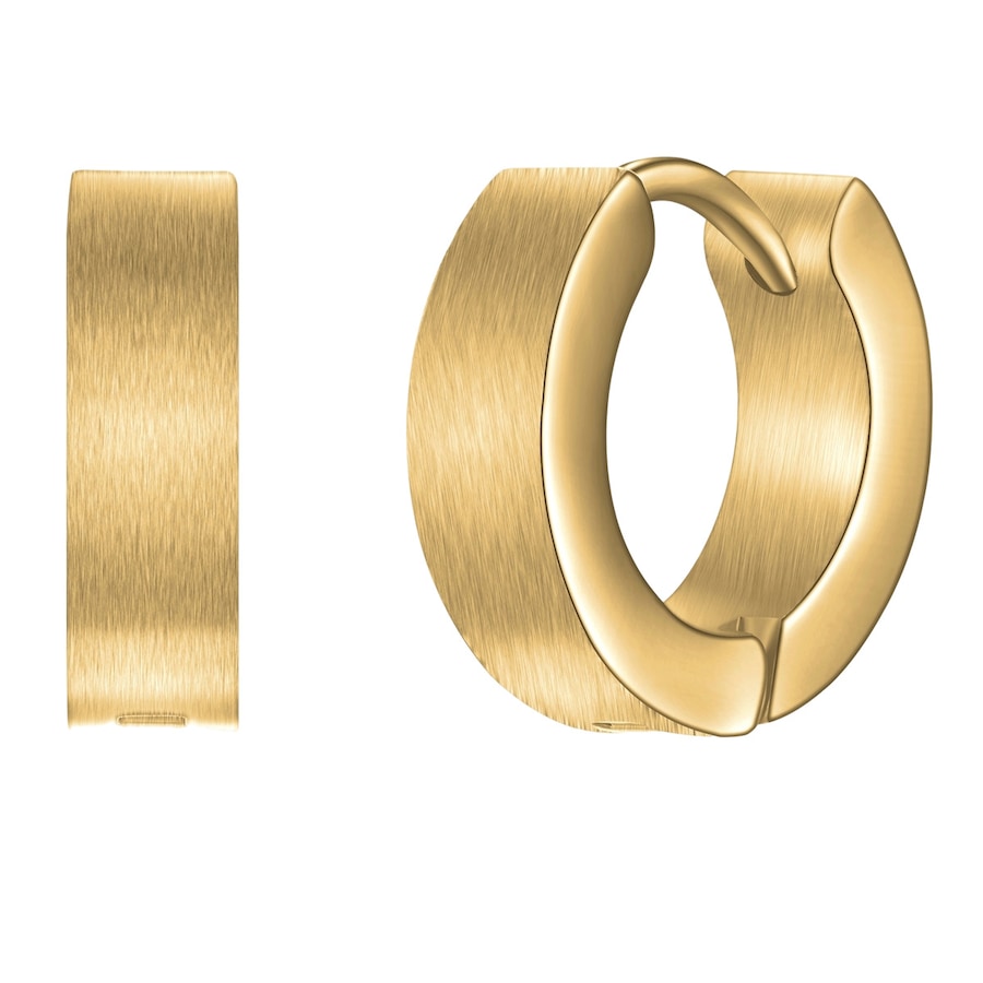 True Rebels Kolczyki Stal nierdzewna Żółte złoto Kolczyki koła 1 ct Męskie