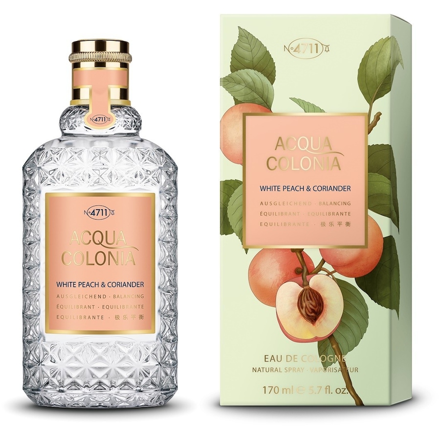 4711 Acqua Colonia Biała brzoskwinia i kolendra Eau de Cologne Splash & Spray Woda kolońska 170 ml
