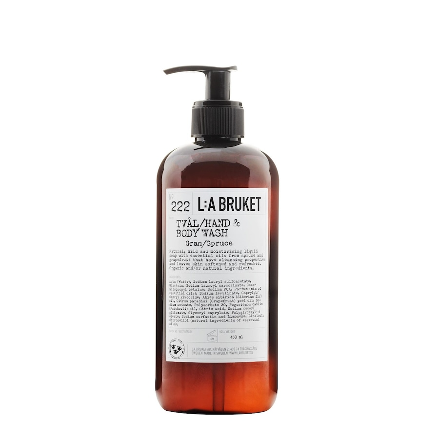 L:A BRUKET No. 222 Hand & Body Wash Spruce Mydła do rąk 450 ml
