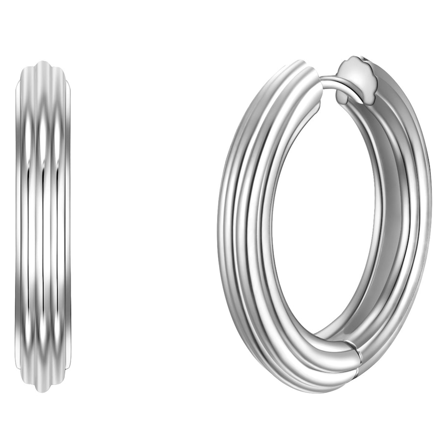 Glanzstücke München Kolczyki z Srebro wysokiej próby w Srebrny Kolczyki koła 1 ct Damski