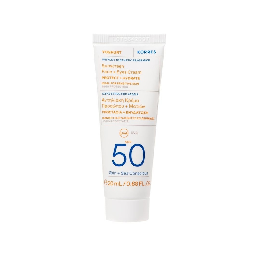 KORRES YOGHURT KREM-ŻEL OCHRONNY DO TWARZY I OCZU SPF50 Ochrona przeciwsłoneczna 40 ml