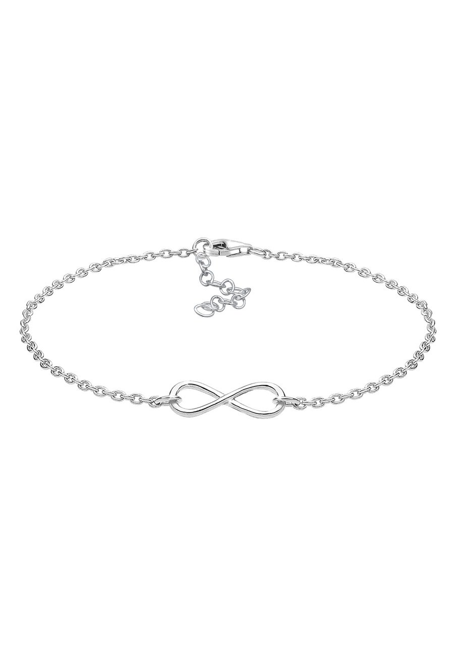 Elli Damski Symbol Nieskończoności filigranowe w srebrze 925 Sterling Silver Bransoletki 1 ct