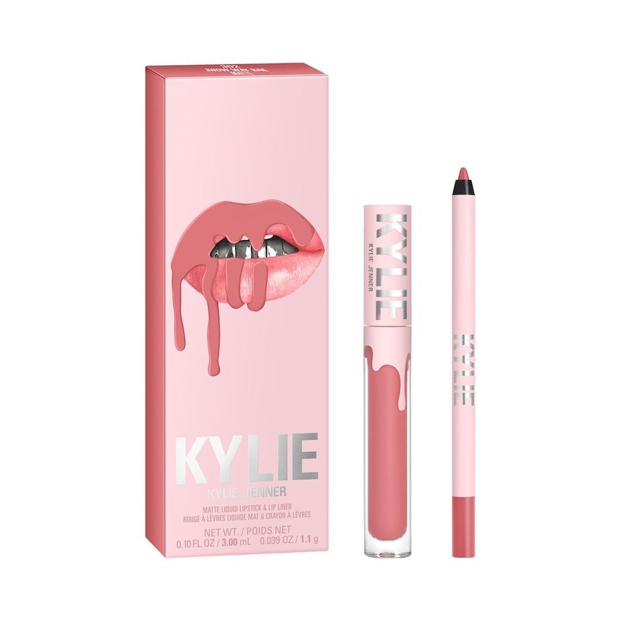KYLIE COSMETICS Kylie Cosmetics Matte Lip Kit Zestawy do makijażu ust 4,25 g 302 – Snow Way Bae