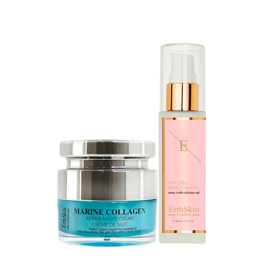 ErthSkin London Zestaw naprawczy EGF + Marine Kremy na noc 1 ct Damski