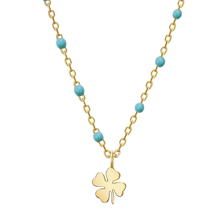 Glanzstücke München Naszyjnik srebrny srebro wysokiej próby żółte złoto Naszyjniki 1 ct Damski