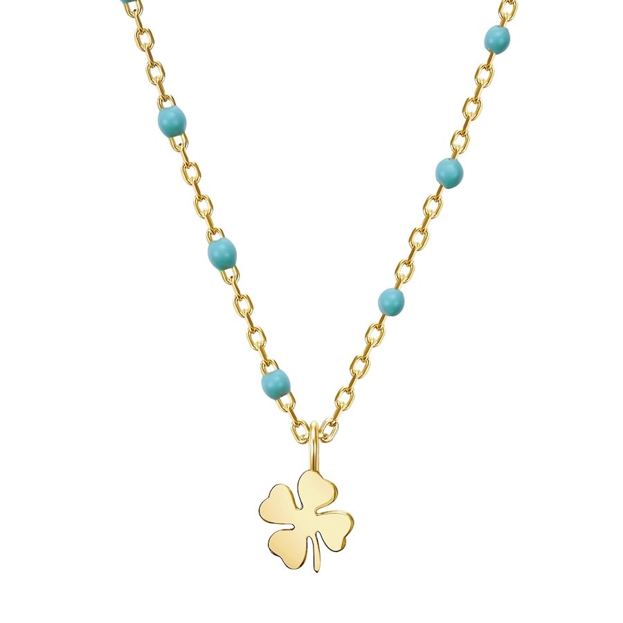 Glanzstücke München Naszyjnik srebrny srebro wysokiej próby żółte złoto Naszyjniki 1 ct Damski