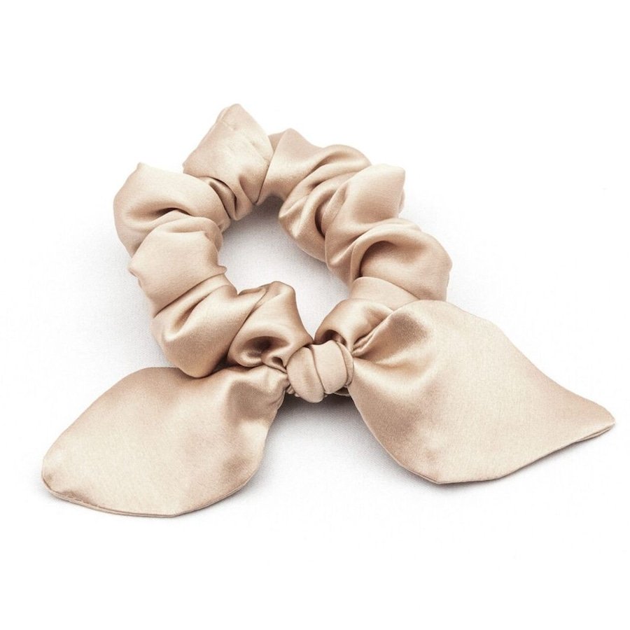 So fluffy Jedwabna gumka z uszami - szampańska Gumki do włosów 1 ct