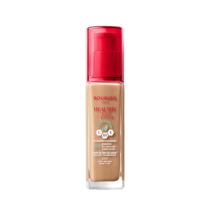 Bourjois Healthy Mix rozświetlająco- nawilżający podkład z witaminami Podkłady 30 ml 56 Light Bronze