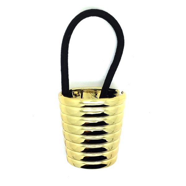 SOHO Klamra na kucyk do włosów z rowkami Gumki do włosów 1 ct Jasnobrązowy Damski