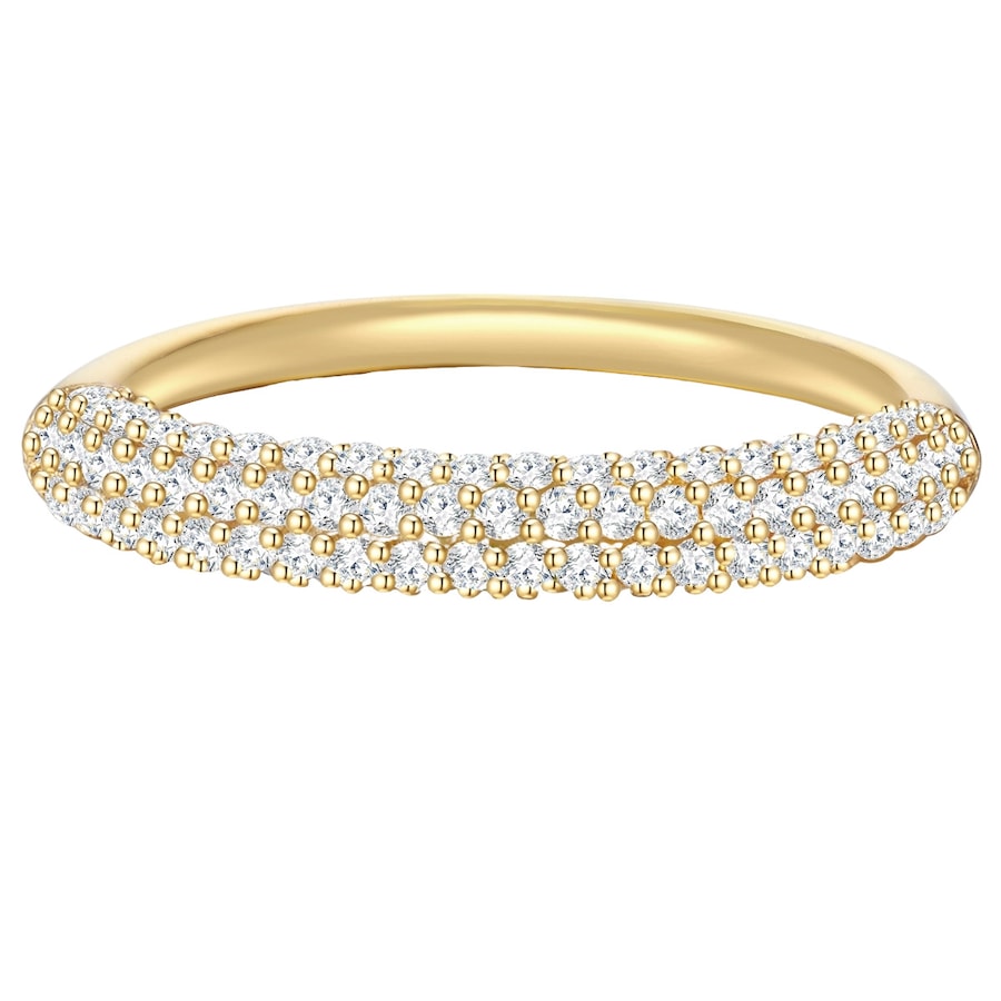 Glanzstücke München Srebrny pierścionek srebro wysokiej próby Cyrkonia żółte złoto Pierścionki 1 ct Damski