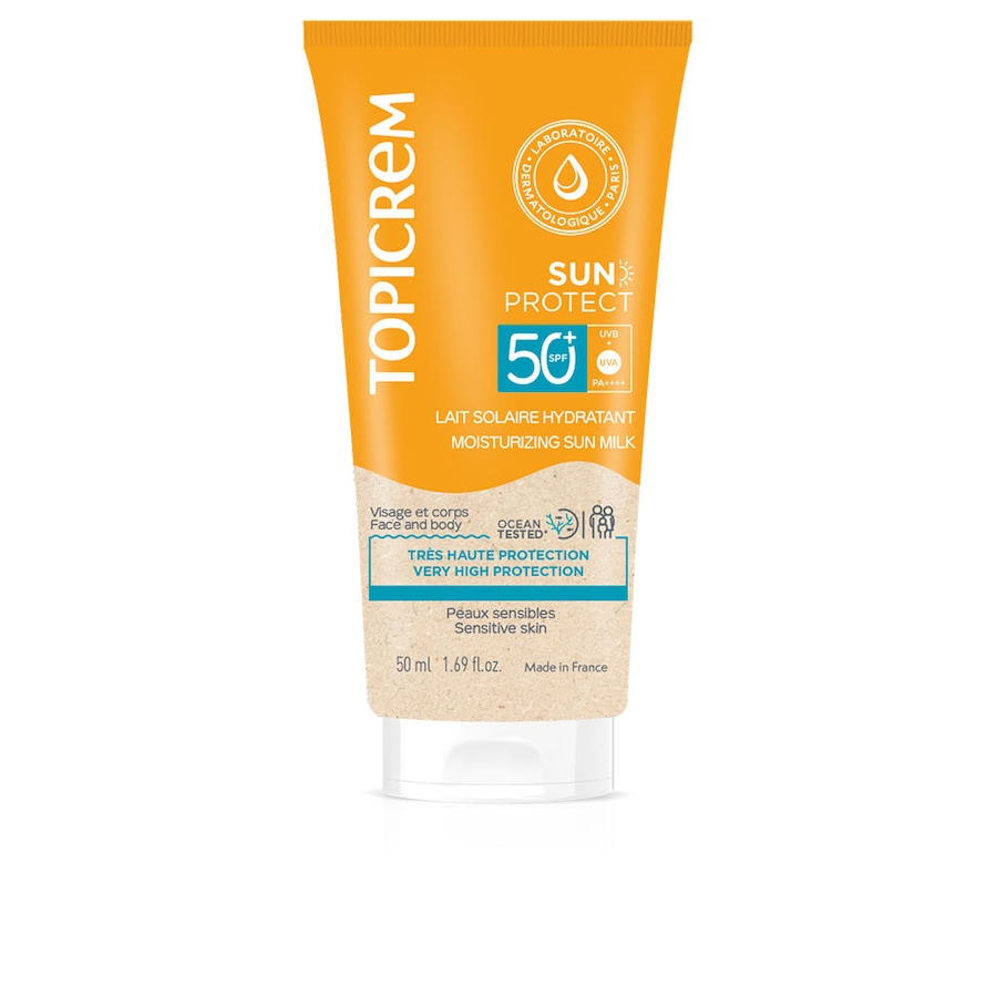 Topicrem SUN PROTECT nawilżające mleczko do opalania SPF50+ Ochrona przeciwsłoneczna 50 ml
