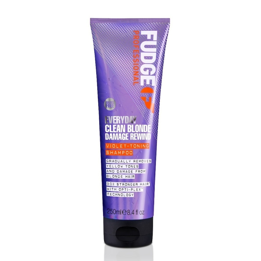 Fudge Everyday Clean Blonde Damage Rewind Shampooo Fioletowy szampon lekko tonujący włosy blond do codziennej pielęgnacji Szampony 250 ml