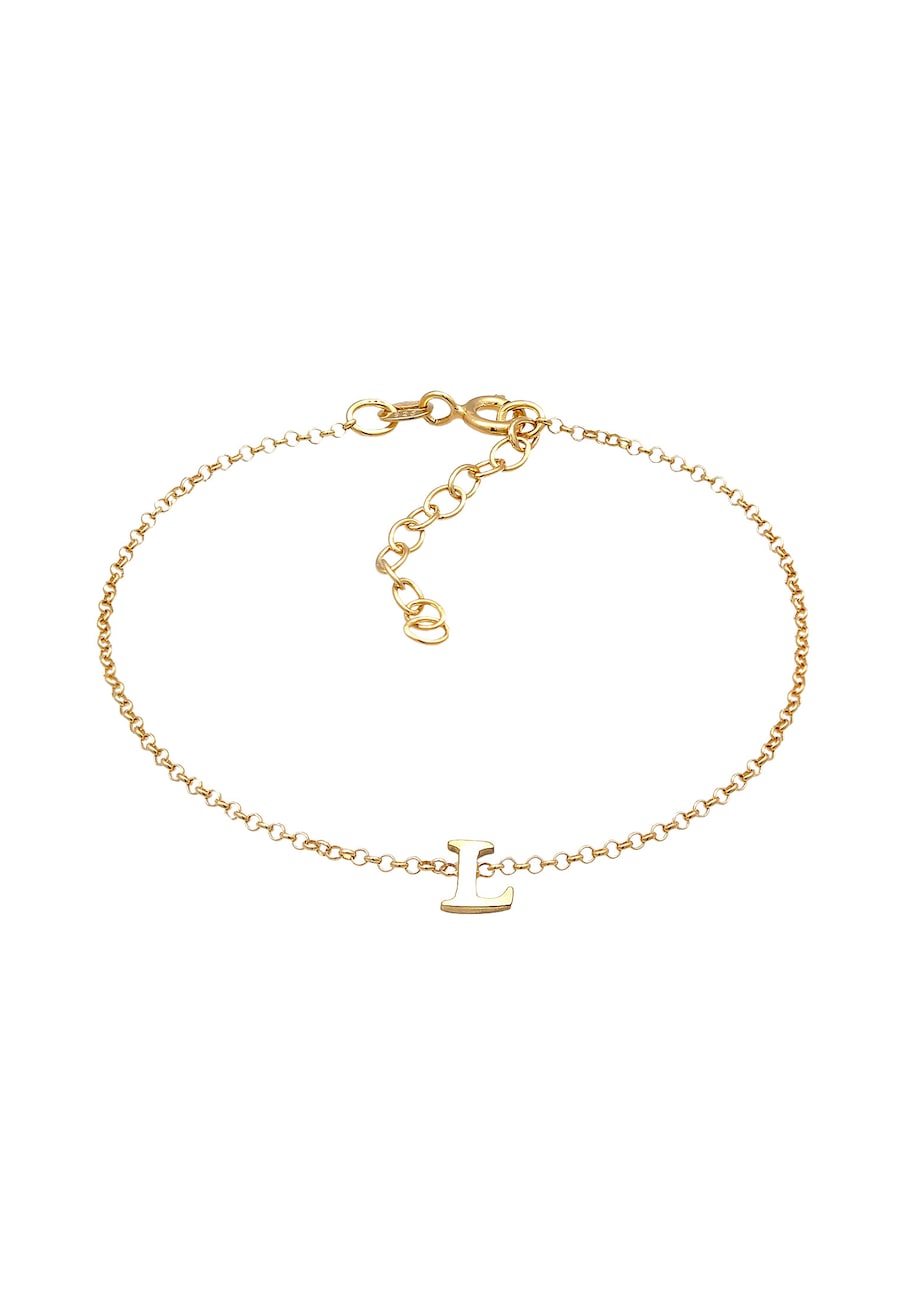 Elli Damski wisior Litera L Basic w srebrze próby 925 Sterling Silver Bransoletki 1 ct