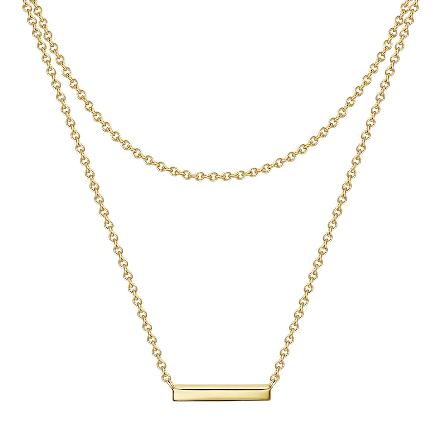 Glanzstücke München Łańcuszek z Srebro wysokiej próby w Żółte złoto Naszyjniki 1 ct Damski