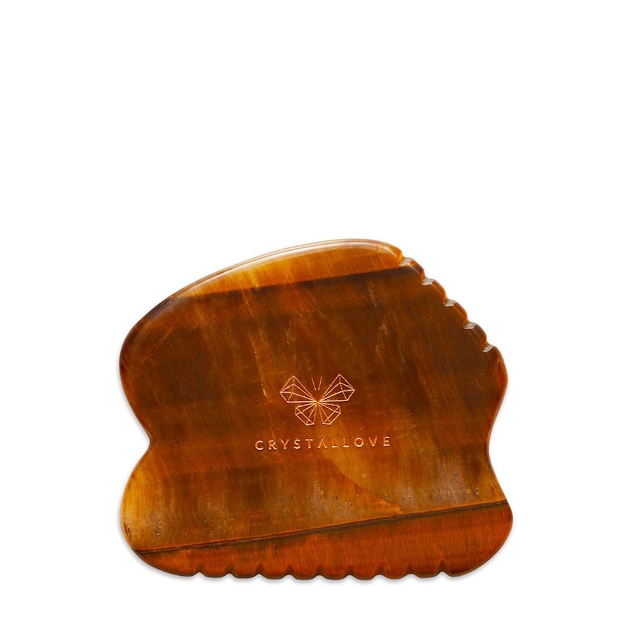 Crystallove CONTOUR GUA SHA – płytka do masażu gua sha z tygrysiego oka Olejki eteryczne i do masażu 1 ct Damski