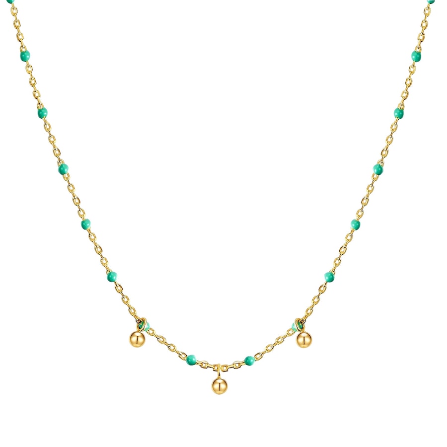 Glanzstücke München Naszyjnik srebrny srebro wysokiej próby żółte złoto Naszyjniki 1 ct Damski