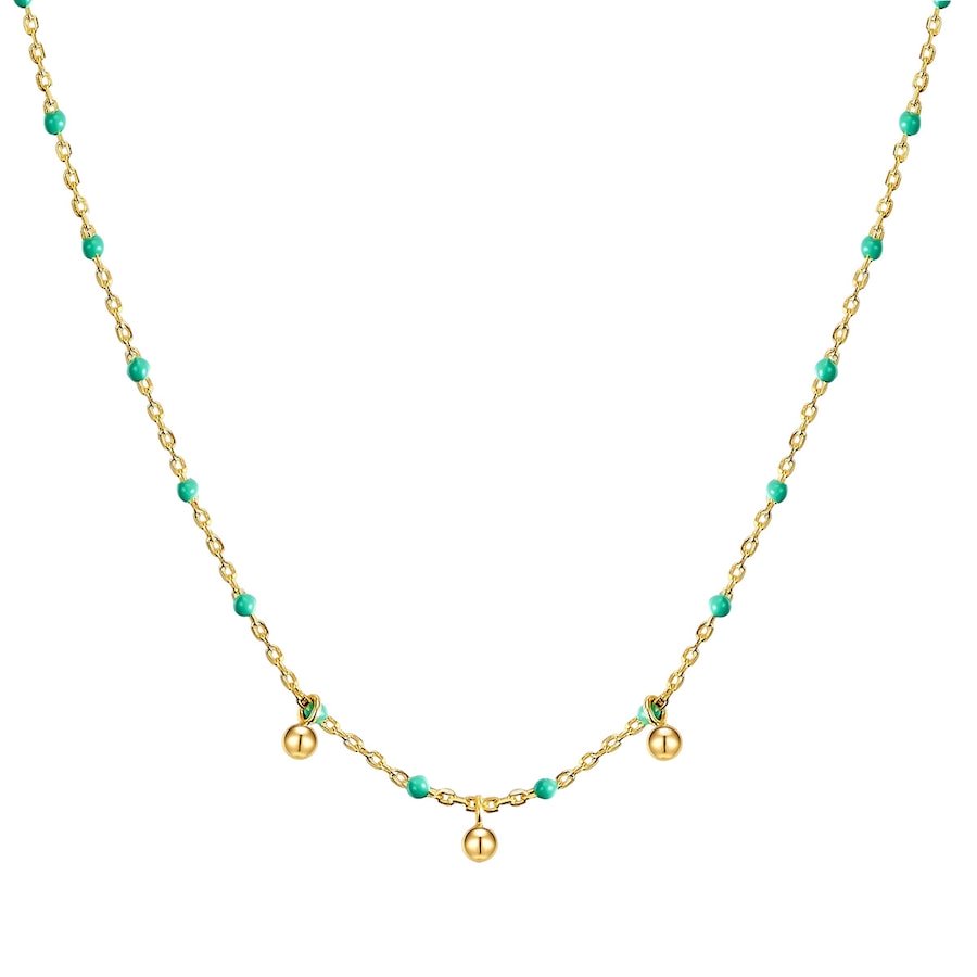 Glanzstücke München Naszyjnik srebrny srebro wysokiej próby żółte złoto Naszyjniki 1 ct Damski