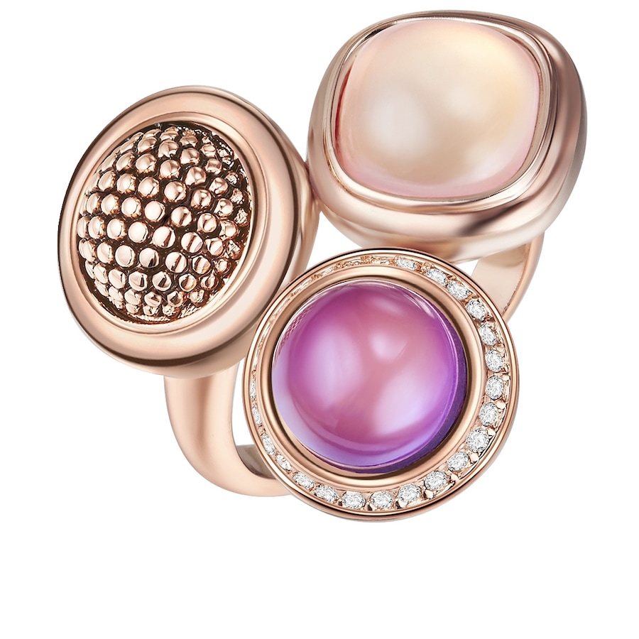 Lulu & Jane Stop metali Szkło Pierścionki 1 ct Damski