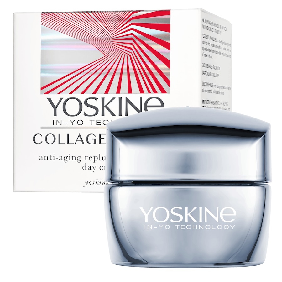 Yoskine Yoskine Collagen Laser., Wypełniająco-liftingujący krem o wzmocnionej sile działania z laserowym stymulatorem kolagen na dzień, 50 ml Kremy na