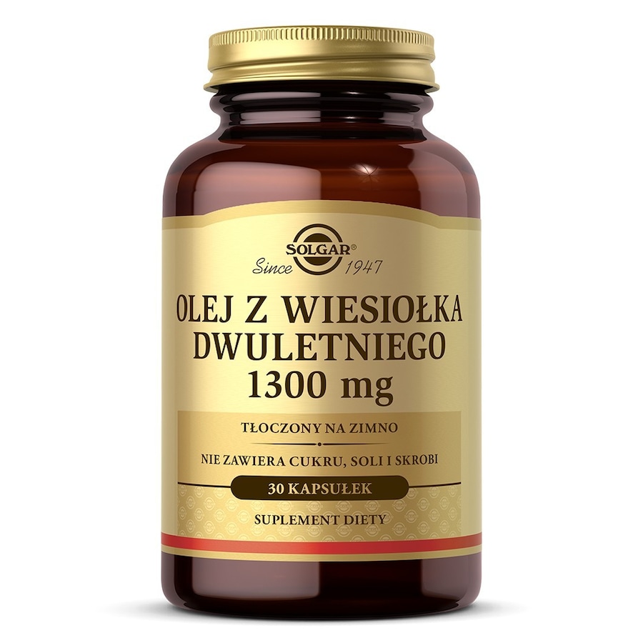 Solgar Zdrowie kobiet Olej z wiesiołka dwuletniego 1300 mg Witaminy 1 ct