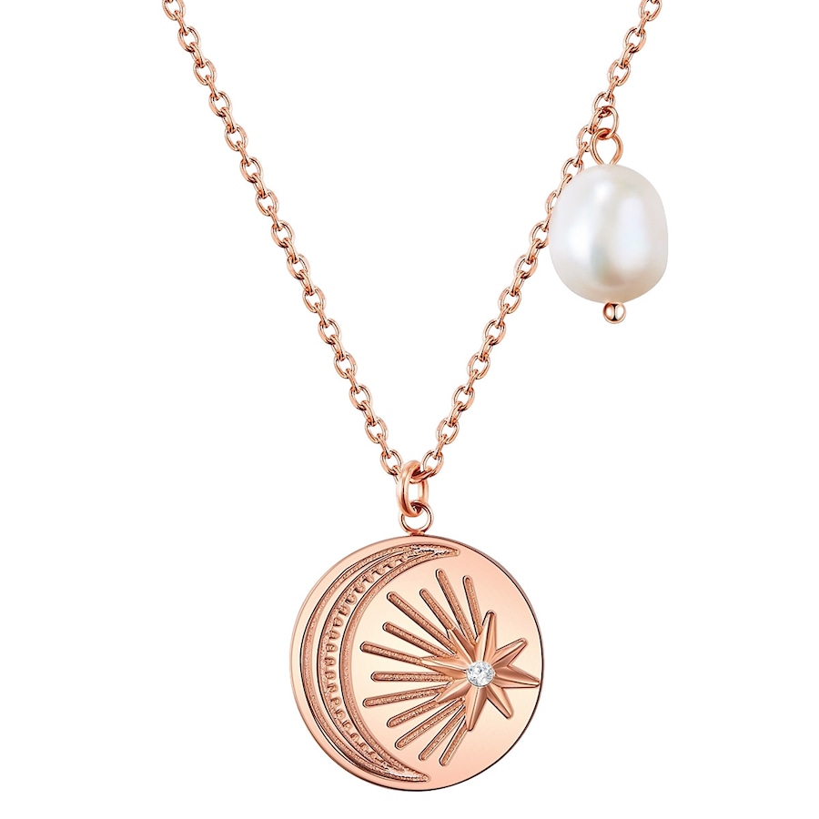 Valero Pearls Stal nierdzewna Preciosa Perła hodowlana słodkowodna Naszyjniki 1 ct Damski